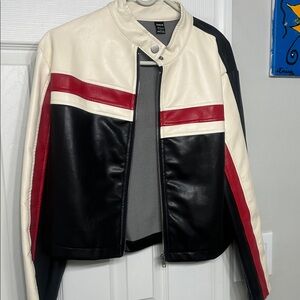 SHEIN Black, Red, and Cream Jacket